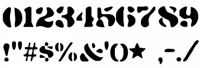 DirtyBakersDozen-Regular Font OTHER CHARS