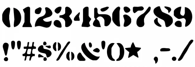 DirtyBakersDozen-Regular Font OTHER CHARS