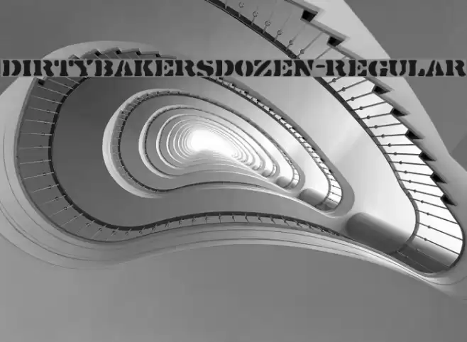 DirtyBakersDozen-Regular Font examples