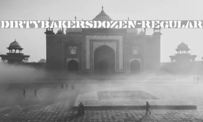 DirtyBakersDozen-Regular Font examples