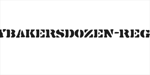 DirtyBakersDozen-Regular Logo