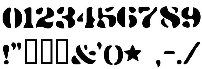 DirtyBakersDozen フォント その他の文字