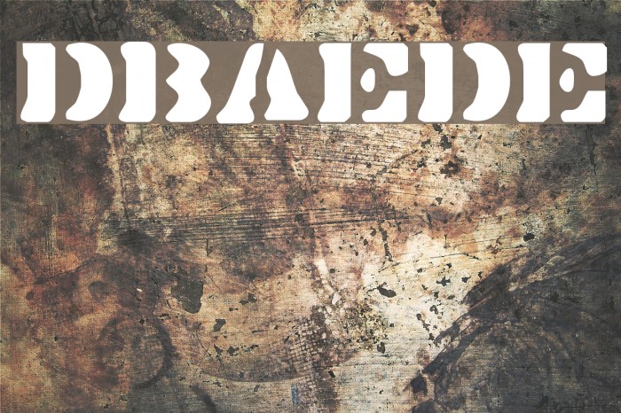 DirtyBakersDozen フォント examples