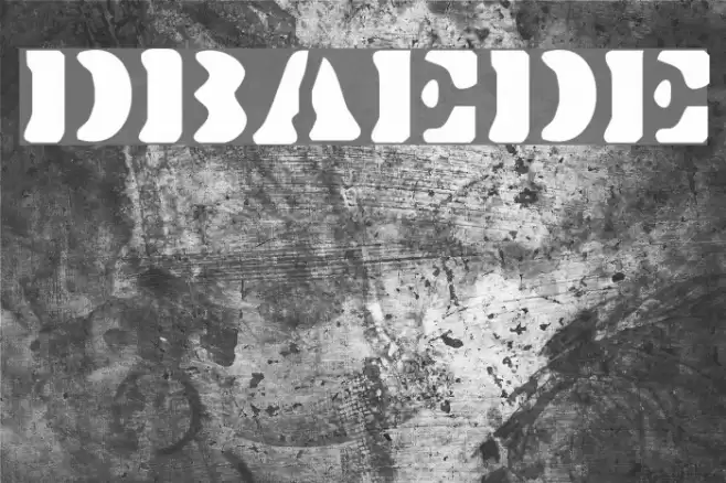 DirtyBakersDozen フォント examples