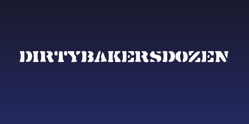 DirtyBakersDozen Social Header