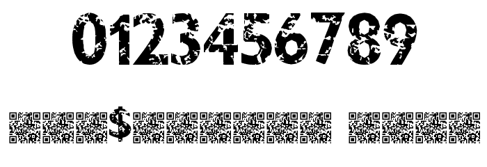 DirtyBandit Font Alte caractere