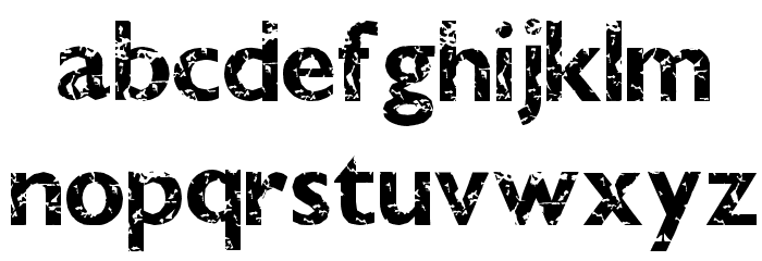 DirtyBandit Font Litere mici