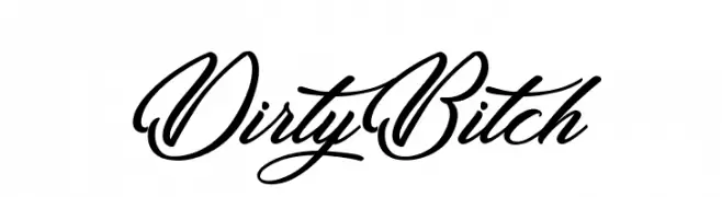 DirtyBitch  font caratteri gratis