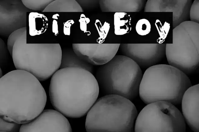 DirtyBoy Font examples