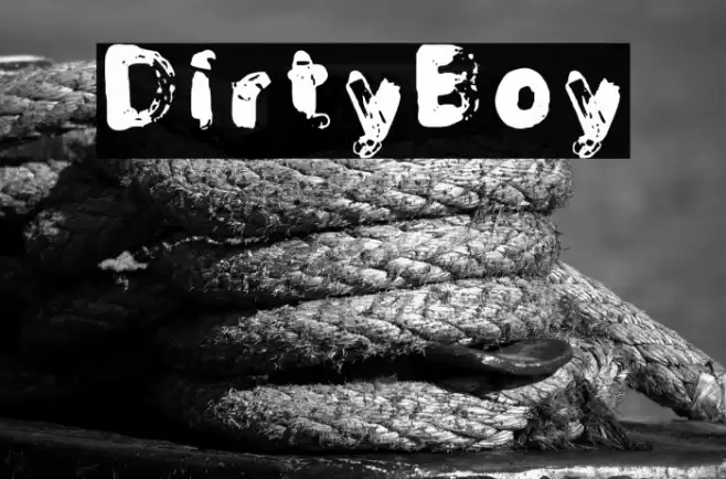 DirtyBoy Font examples