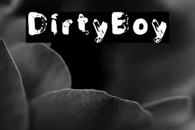 DirtyBoy Font examples