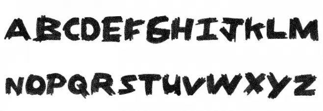 DirtyCoal Schriftart Groß