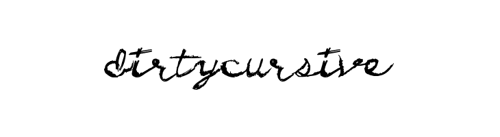 DirtyCursive  Frei Schriftart Herunterladen