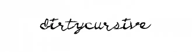 DirtyCursive  font caratteri gratis