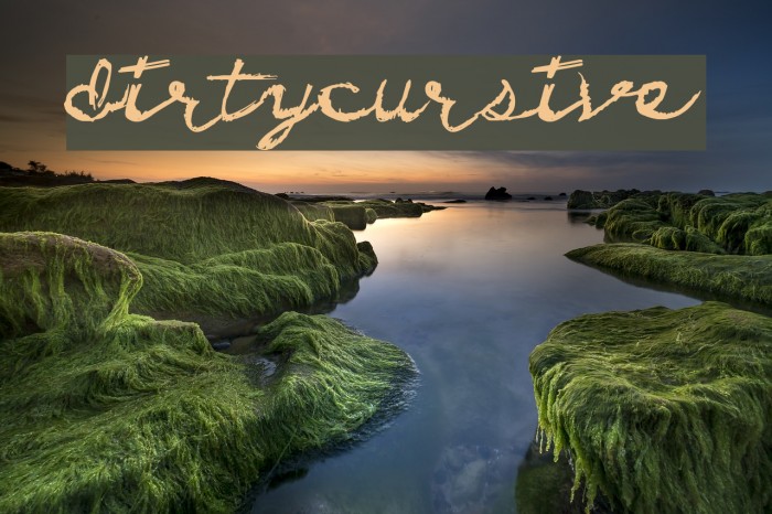 DirtyCursive Font examples