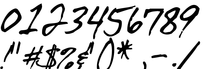 DirtyDarren Font OTHER CHARS