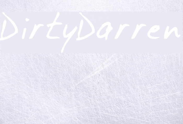 DirtyDarren Font examples