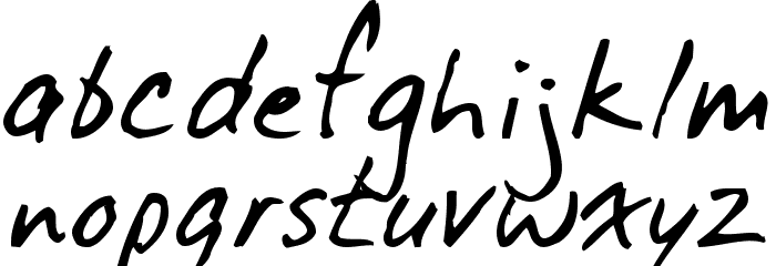 DirtyDarren Font LOWERCASE