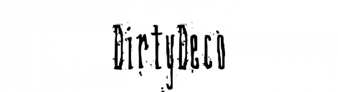 DirtyDeco  font caratteri gratis