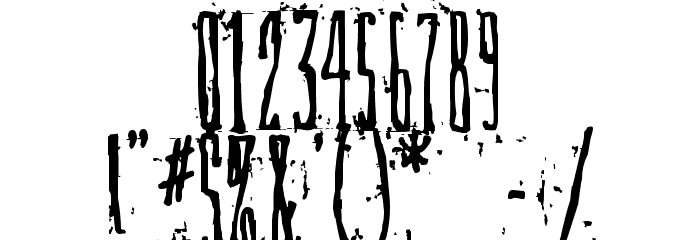 DirtyDeco Font OTHER CHARS