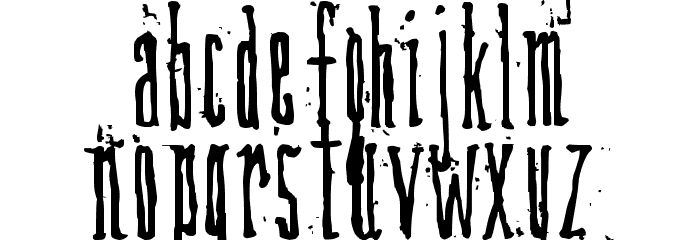 DirtyDeco Font LOWERCASE