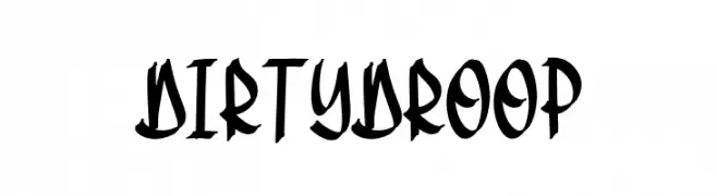 DirtyDroop  baixar fontes gratis