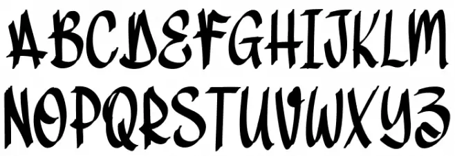 DirtyDroop Schriftart Groß