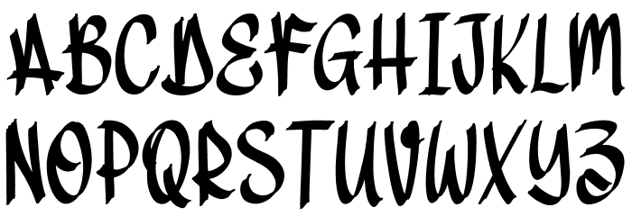 DirtyDroop Font LOWERCASE