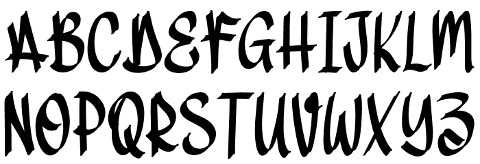DirtyDroop Font LOWERCASE