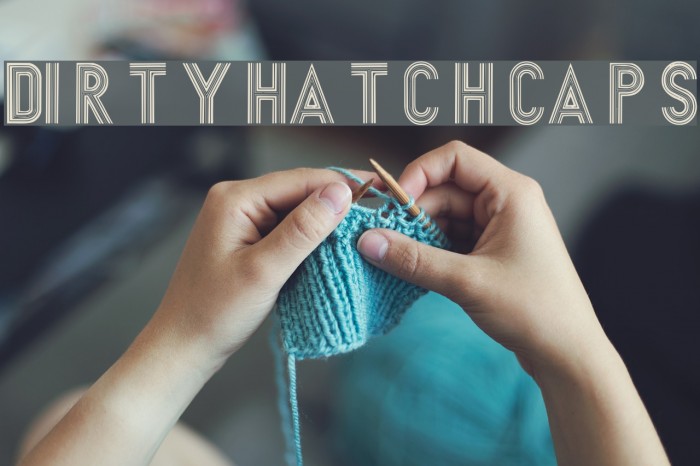 DirtyHatchCaps Font examples