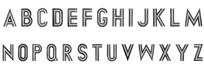 DirtyHatchCaps Font LOWERCASE