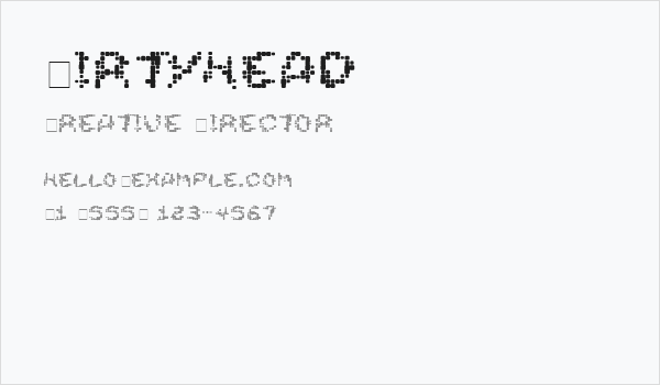 DirtyHead Business Card