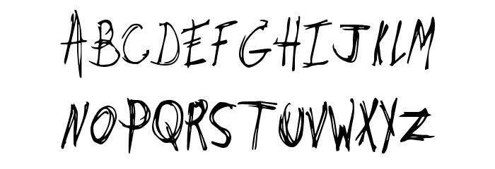DirtyJobs Font LOWERCASE