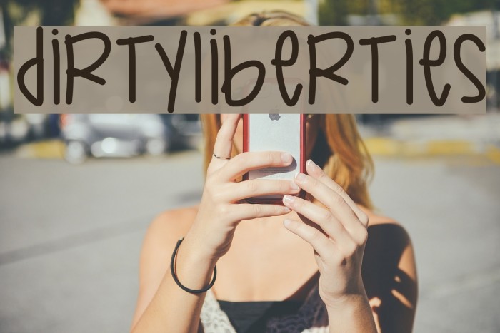 DirtyLiberties Font examples