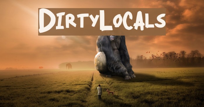 DirtyLocals Font examples