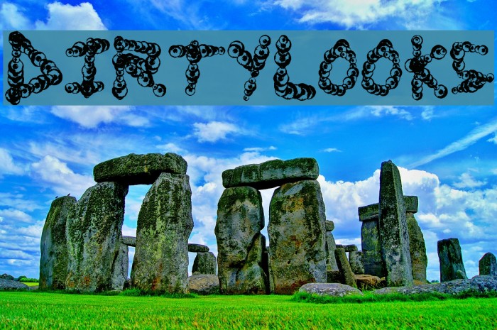 DirtyLooks Font examples