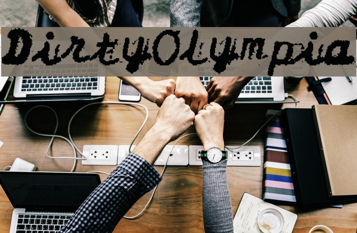 DirtyOlympia Font examples