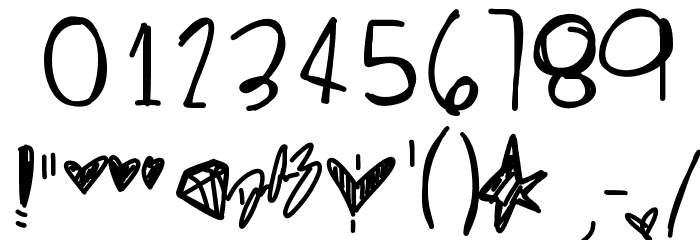 DirtyPop Font OTHER CHARS