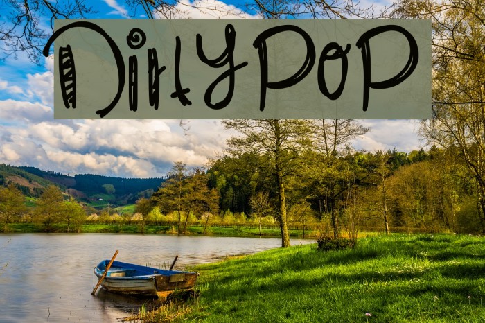DirtyPop Font examples