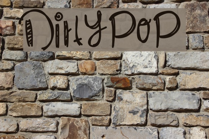 DirtyPop Font examples