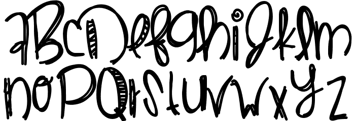 DirtyPop Font LOWERCASE