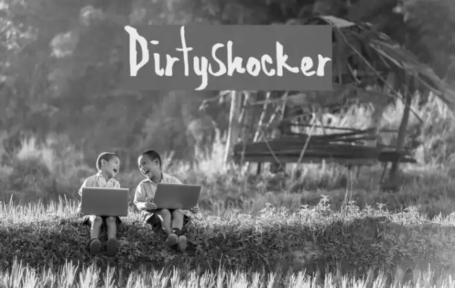 DirtyShocker Font examples