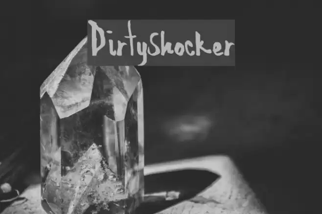 DirtyShocker Font examples