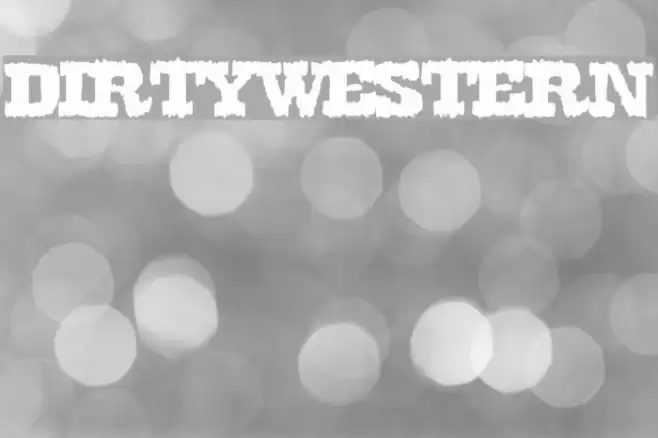 DirtyWestern Font examples