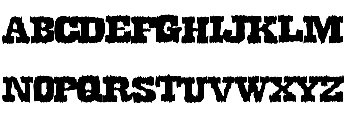 DirtyWestern Font LOWERCASE