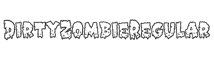 DirtyZombieRegular  フリーフォントのダウンロード