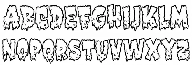 DirtyZombieRegular Fonte MAIÚSCULAS