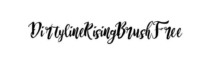DirtylineRisingBrushFree  baixar fontes gratis