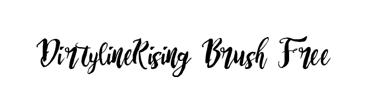 Dirtyline_Rising Brush Free  免费字体下载
