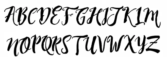 Dirtyline_Rising Brush Free Font OTHER CHARS